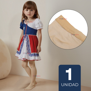 Panty Primera Capa Ballerina Color Piel Para Niñas Fiestas Patrias