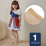 Panty Primera Capa Ballerina Color Piel Para Niñas Fiestas Patrias