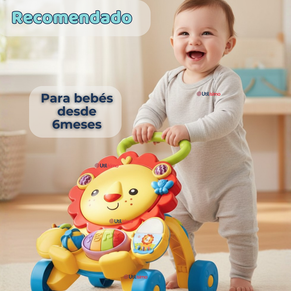 Andador Caminador Multifuncional Juguete Musical Bebé León Niña y Niño