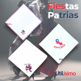 Pack 6 Pañuelos Baile Cueca 45 CM Bordados Fiestas Patrias Surtidos