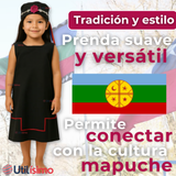 Traje Vestido Mapuche Niña 0 Meses hasta Talla S Vestimenta Típica