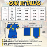 Disfraz Chun-Li Azul Completo Street Fighter Cosplay NIña