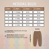 Buzo Polerón Conjunto Polar Niño Unicolor Café Oscuro
