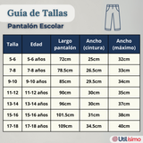 Pantalón Escolar Colegio Clásico Niño Gris