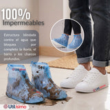 Fundas Cubre Calzado Impermeables Aislante Lluvia Azul 1 Par