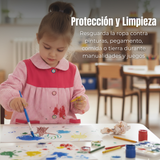 Delantal Párvulo Niña Cotona Escolar Colegio