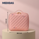 Estuche Maquillaje 2 en 1 Bolso Cosmetiquero Espejo Con Luz Led Organizador