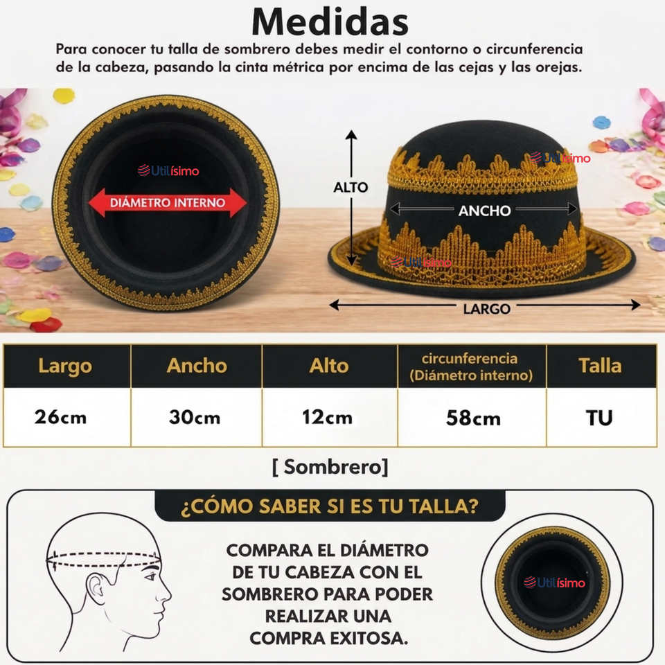 Traje Caporal Típico Completo Con Sombrero Negro Mujer Fiestas Patrias