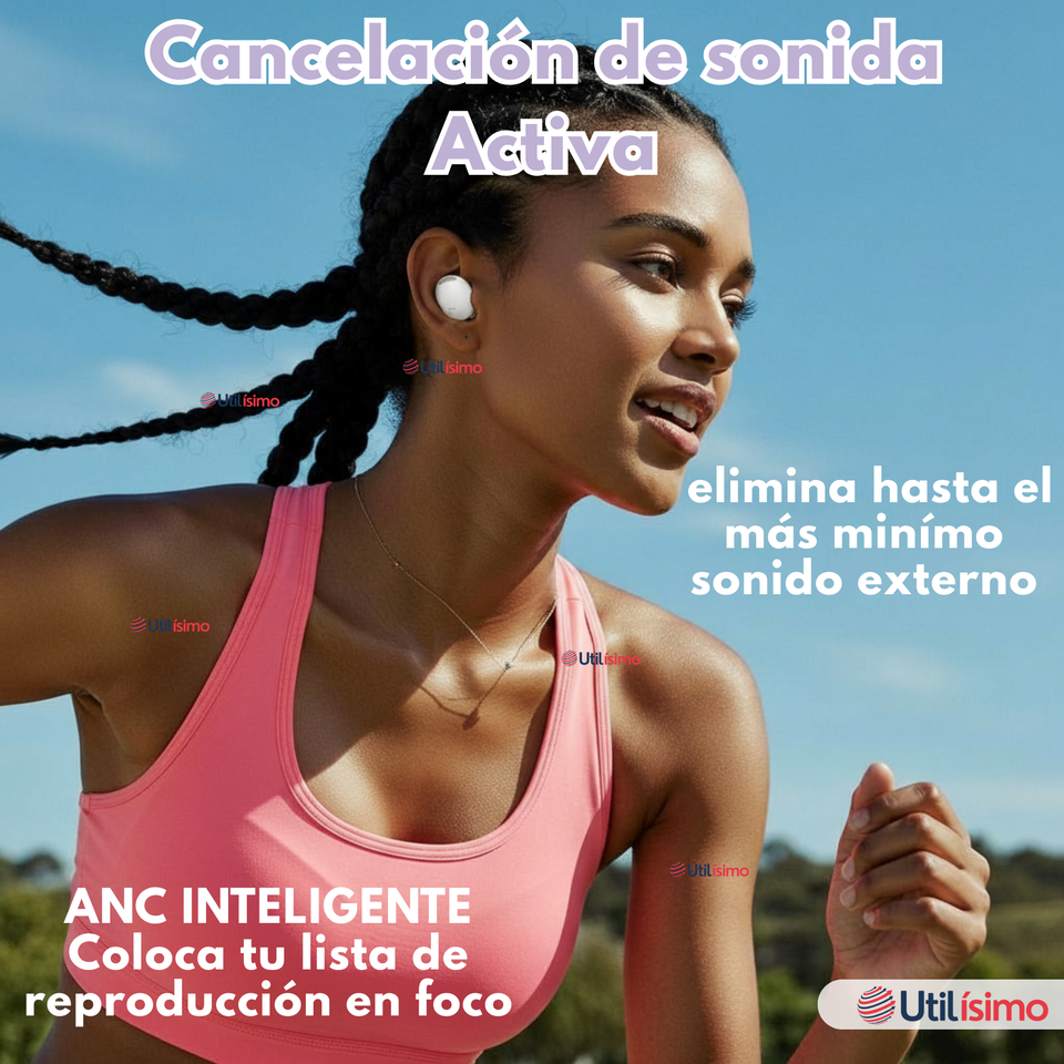 Audifonos Inalámbricos Bluetooth 5.3 Genérico Color Blanco