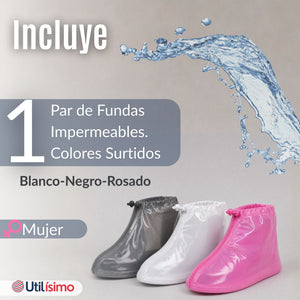 Fundas Cubre Calzado Impermeables Aislante Lluvia Surtido Mujer 1 Par