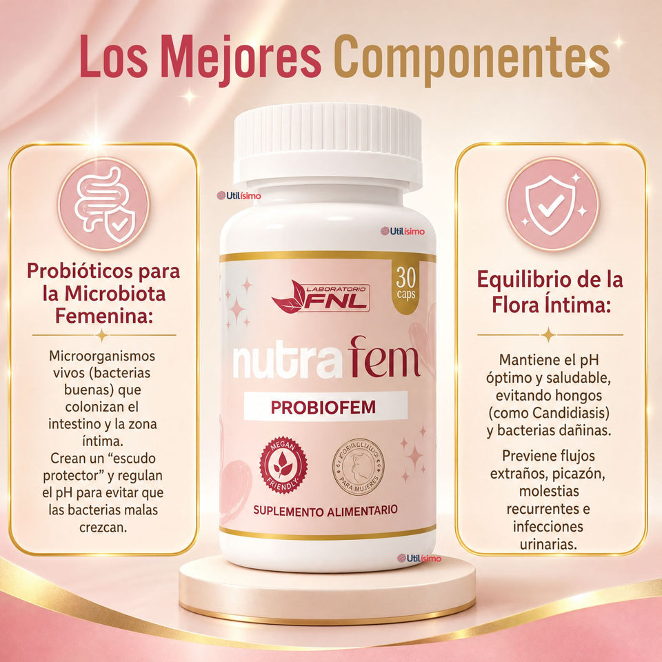 Nutrafem Probiofem 30caps FNL Equilibrio Microbiota Femenina