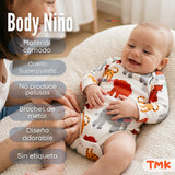 Pack 5 Bodys Manga Larga 100% Algodón Tedmimak Sweet Nature Bebé Niño
