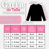 Pack 3 Camisetas Poleras Bambú Cuello Redondo Rosado Claro Primera Capa Manga Larga Niña