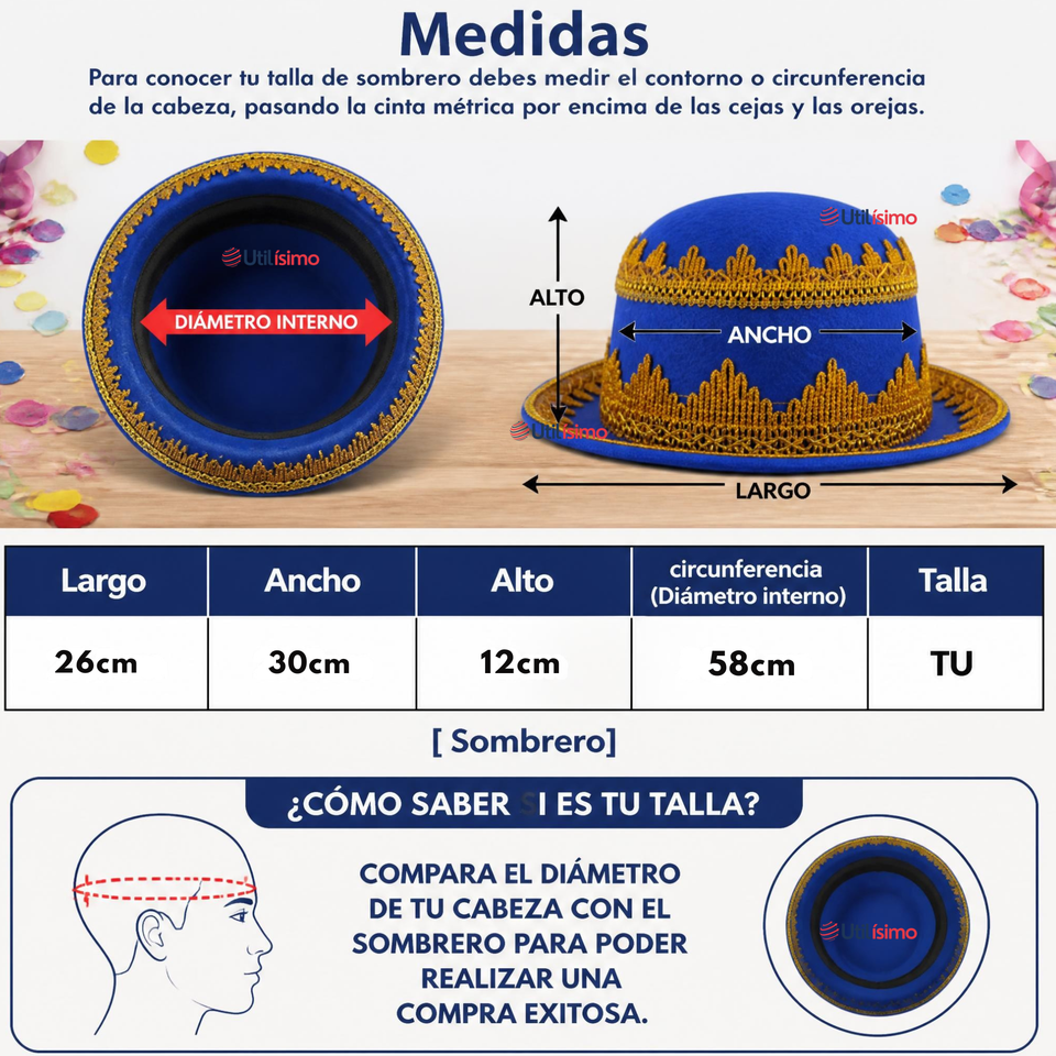 Traje Caporal Típico Completo Con Sombrero Azul Mujer Fiestas Patrias