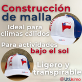 Gorro Jockey Talla Única Alta Calidad Poliéster Estampado Chileno