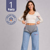 Calza Panty Con Chiporro Térmica Mujer Elasticada Gris