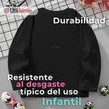 Polera Manga Larga Niña 100% Algodón Zebra Negro Camiseta