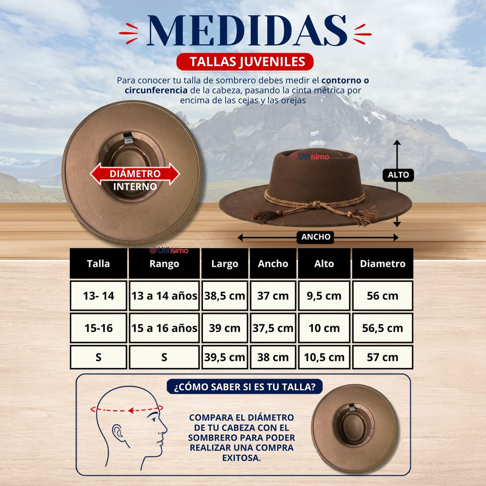 Sombrero Huaso Café Tradicional Para Fiestas Patrias