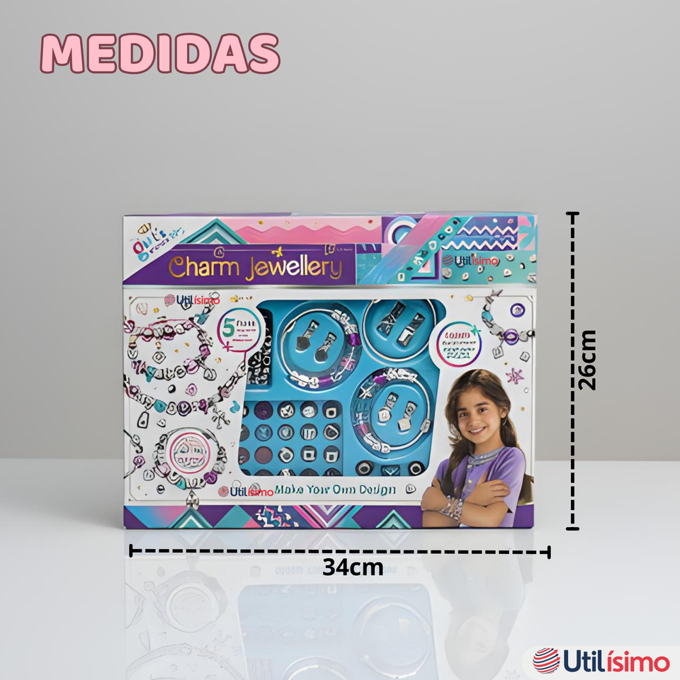 Kit De Mostacillas Juguete Para Armar Crear Pulseras Y Collares Niñas
