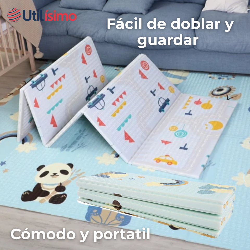 Alfombra Plegable Antigolpes 180x160cm Juego Niños Surtido