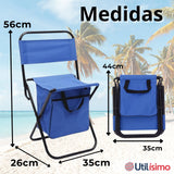 Silla Plegable Con Bolso Portátil Camping Pesca Playa Colores Surtidos