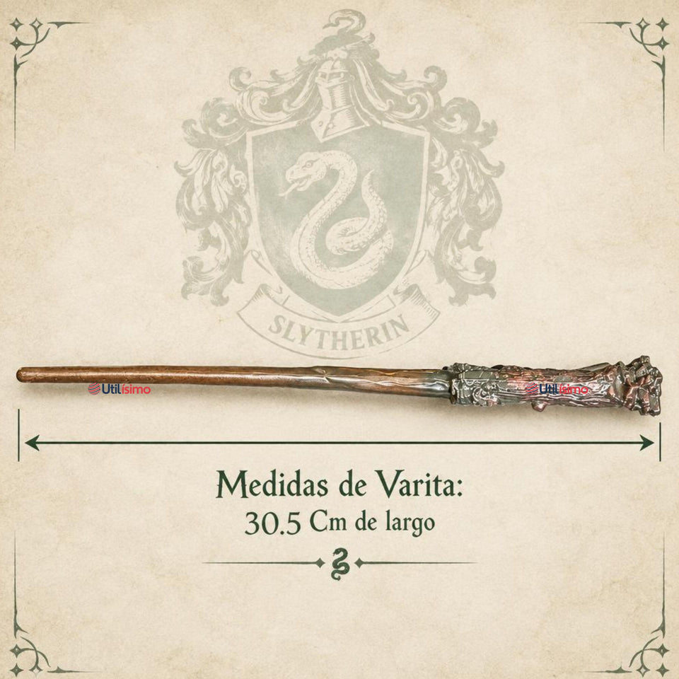 Disfraz Mago Verde Con Capa + Bufanda + Corbata + Varita Slytherin Adulto