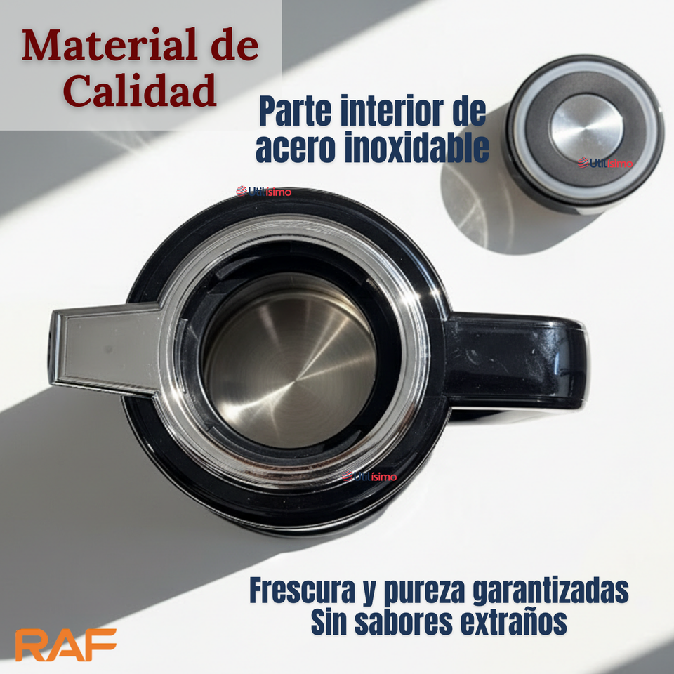 Termo Hervidor Eléctrico RAF 1360W 2 Litros Negro