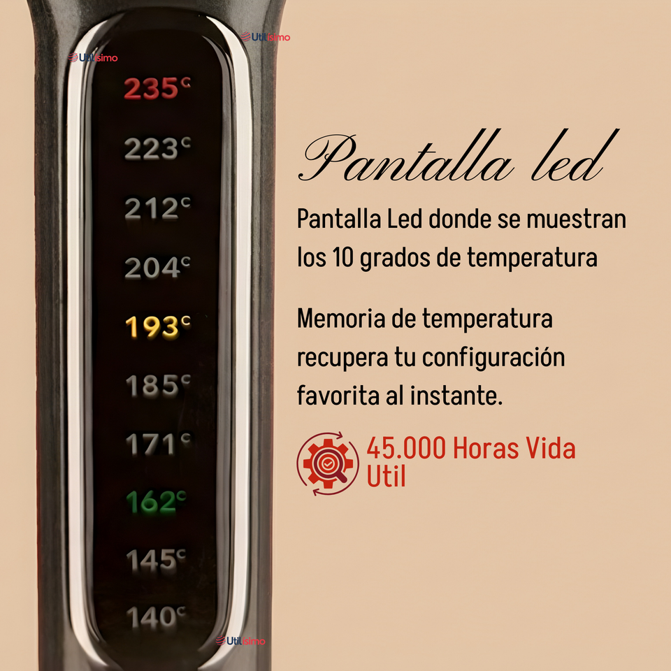 Plancha Alisadora De Cabello Revlon Placas Dobles Cerámica De Cobre RVST2204 Alaciadora Negra