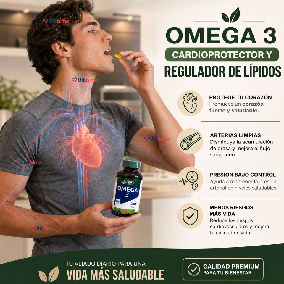 Omega 3 Big Size 150 Caps 1000mg Aceite Pescado