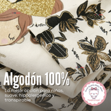 Pack 5 Bodys Manga Larga 100% Algodón Bebé Niña Golden Magic