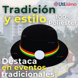 Sombrero Nortino Fiestas Patrias Gorro Niña Baile Danzas Negro