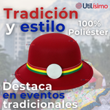 Sombrero Nortino Fiestas Patrias Gorro Niña Baile Danzas Rojo