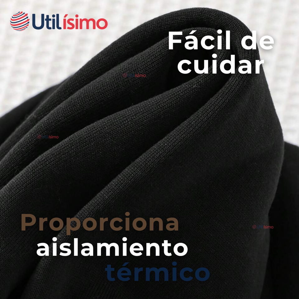 Buzo Bebé Niño Forrado en Polar Negro Pantalón