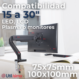 Soporte Monitor Escritorio Brazo Articulado 15 a 30 Pulgadas 15 17 19 22 24 27 28 29 30
