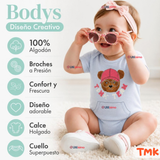 Pack 5 Bodys Manga Corta 100% Algodón Tedmimak Niña Cuddly Bears