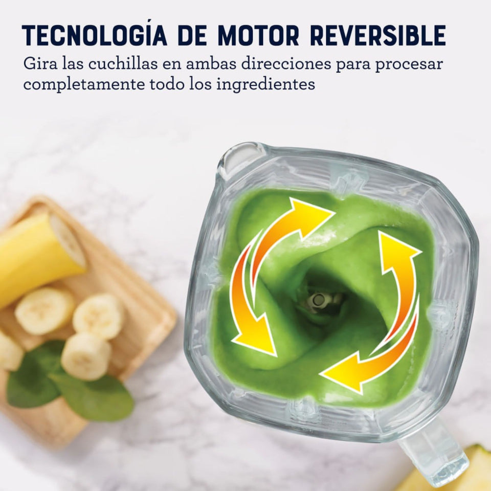 Licuadora Profesional Oster® XTREME MIX con iBLEND y MAX CRUSH con Tecnología Reversible, Vaso Blend-N-Go BLSTXPG-BGW