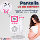 Monitor Fetal Doppler Latidos Fetales Corazón Bebé Blanco Rosa