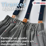 Conjunto De Vestir Con Tirantes Camisa Pantalón Corto Algodón Bebe