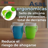Vaso Taza 360° Antiderrame Para Bebés Y Niños 250ml