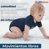 Pack 4 Bodys Niño Manga Corta Tedmimak 100% Algodón Dino Aventura