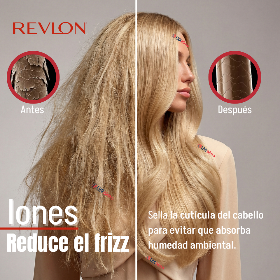 Cepillo Secador Alisador De Cabello One Step Revlon 800W Titanium