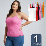 Camiseta Polera Pabilo Básica Lisa Transpirable Mujer Colores Surtidos
