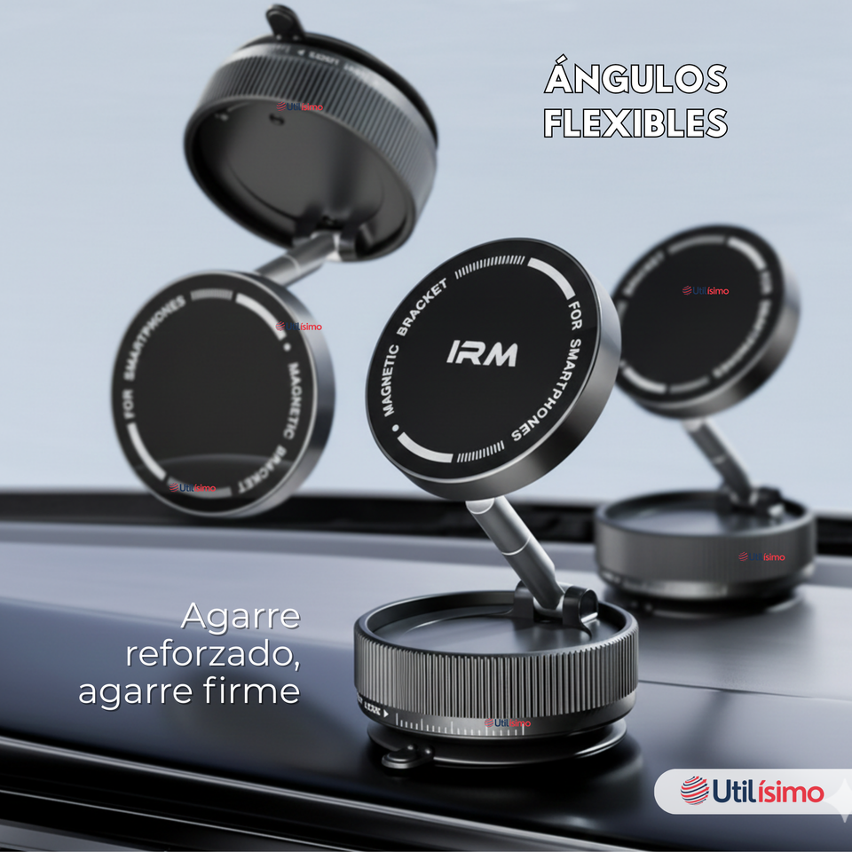 Soporte De Auto Celular Magnético Iphone Android Negro
