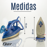 Plancha de vapor Oster®, AeroGlide Max S7800, azul claro, GCSTAC7801-052  Apagado Automático
