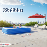 Piscina Inflable Rectangular 260x170x60 CM Color Azul
