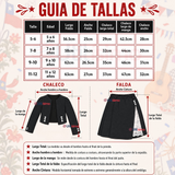 Traje Huasa Elegante NIña Conjunto 4 Piezas Tipico Fiestas Patrias