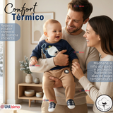 Conjunto 2 Piezas Buzo Pantalón Y Polerón De Algodón Azul Oso Polar Bebé Niño