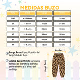 Buzo Polerón Conjunto Polar Niña Con Capucha Animal Print