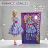 Set de Juego Muñeca Princesa Con Espejo Y Peine