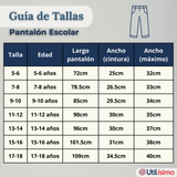 Pack 3 Pantalón Escolar Colegio Clásico Niño Gris